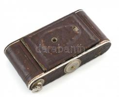 Contessa-Nettel 9x12 cm kamera Compur objektívvel bőrtokban, / Vintage German camera