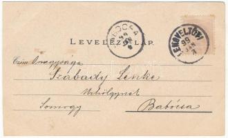 1899 (Vorläufer) Fonyód, Balatonfonyód; Fürdőtelep, Badacsony. Fejjel-lefelé is fordítható litho kép...