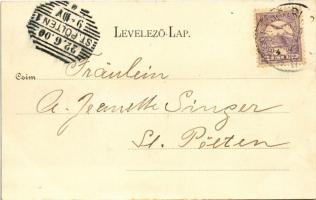 1900 Fonyód-fürdőtelep, Vasúti szálloda és sorompó. Gerő Zsigmond kiadása