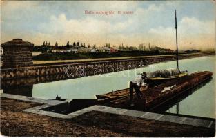 Balatonboglár, új kikötő. Faragó Sándor 27. 1914. (fl)