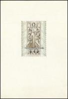 1937 Törvénykezési illetékbélyeg 10P terve, tervezte: Légrády Sándor (1906-1987) grafikusművész / essay of 10P fiscal stamp