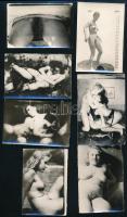 7 db amatőr erotikus / pornográf fotó, 9x6 cm körül