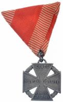 1916. Károly-csapatkereszt Zn kitüntetés eredeti mellszalagon T:2 Hungary 1916. Charles Troop Cross Zn decoration with original ribbon C:XF NMK 295.