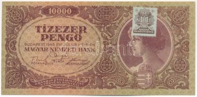 1945. 10.000P MNB bélyeggel T:I- Adamo P23e