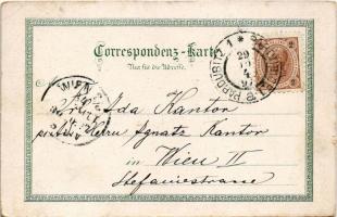 1897 (Vorläufer!) Pardubice, Grüne Thor, Eisenbahnbrücke, Weberka's Denkmal, Königsstrasse, Sch...