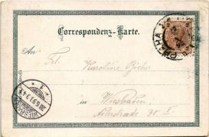 1898 (Vorläufer) Praha, Prag, Prága, Prague; Hradschin, Wenzelplatz, Altstädter Rathaus, Böhmisches ...