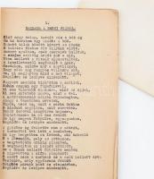 Francois Villon balladái + Villon, rövid életrajz + Faludy György: Zsuzsának a tömlöcből, 1950. szep...