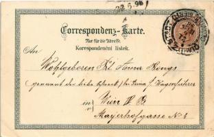 1898 (Vorläufer) Olomouc, Olmütz; Dom / cathedral. O.Z.M. Art Nouveau, floral, litho