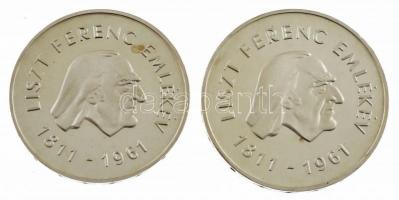 1961. 25Ft Ag + 50Ft Ag "Liszt" T:1- patina, kis karc
Adamo EM7, EM8