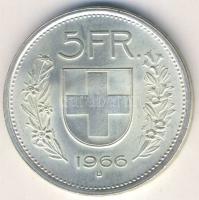 Svájc 1966B 5Fr Ag T:2