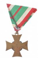 1923. "II. osztályú nem katona állományú Tiszti Szolgálati Jel" kitüntetés mellszalagon T:...