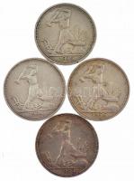 Szovjetunió 1924-1925. 1P (50k) Ag (4x) T:2- ph, ü.
Soviet Union 1924-1925 1 Poltinnik (50 Kopecks)...