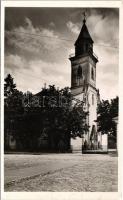 Beregszász, Beregovo, Berehove; Római katolikus templom. Fekete Gyula kiadása / Catholic church