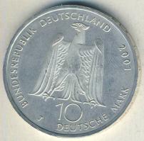 Németország 2001J 10M Ag "A. Lortzing 200. születésnapja" T:2+
