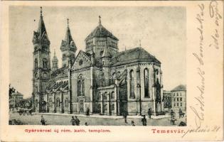 1901 Temesvár, Timisoara; Gyárvárosi új római katolikus templom / Catholic church (EK)