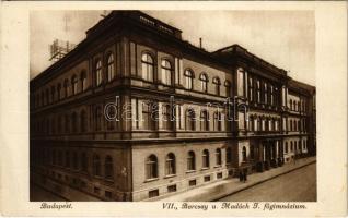 1943 Budapest VII. Barcsay utca, Madách Imre főgimnázium (EB)