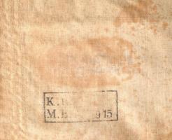 cca 1916 k.u.k. matróz gallér. Szövet, pecséttel jelzett, jó állapotban 40x43 cm / k.u.k. navy colla...