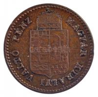 1881KB 1kr Cu "Középcímer" T:1-,2 patina, ph
Adamo M4.1