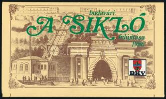 Sikló. Szerk.: Földvári György. Bp., 1986., Budapest Főváros Tanácsa VB. Közlekedésügyi Főigazgatósá...