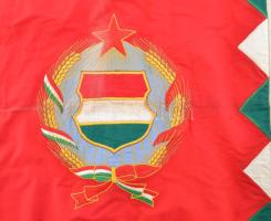 1970 A Honvéd Folyami Flottilla díszlobogója. Szőtt. 75x110 cm Szép állapotban / Flag of the Hungari...