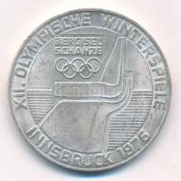 Ausztria 1976. 100Sch Ag Innsbruck - XII. téli olimpia / Lesikló sánc T:2  Austria 1976. 100 Schilling Ag Winter Olympics Innsbruck / Ski take-off ramp C:XF Krause KM#2929