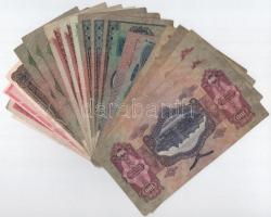 21db-os vegyes, Korona-, Pengő- és Forint bankjegytétel, közte 1949. 100Ft (2x) T:III,III-