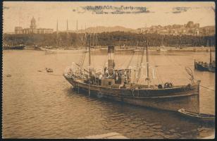 1930 január a BSE labdarúgói által aláírt képeslap Cseh II, Rigó, Kozma, Teleki, Soponyai, Schweng, ...