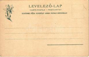 Tátra, Magas-Tátra, Vysoké Tatry; Kilátás az Oszterváról 1984 m. a Poprádi-tóhoz a Bástyával, túrázó...