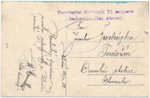 1920 Nagyfalu, Árvanagyfalu, Velicsna, Velicná; utca, templom / street, church (EK) + "Proviant...