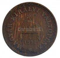 1892KB 1f bronz Körmöcbánya T:1-,2 patina, kis ph 
Hungary 1892KB 1 Fillér bronze Kremnitz C:AU,XF ...