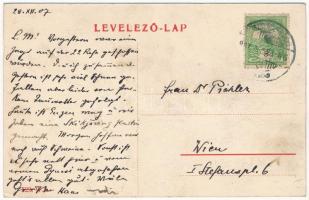 1907 Besztercebánya, Banská Bystrica; IV. Béla király tér. W.L. 529. / square (EK)