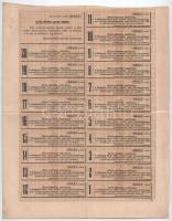 Budapest 1908. "Budapest-Tiszai Helyi Érdekű Vasút Részvénytársaság" törzsrészvénye 200K-r...