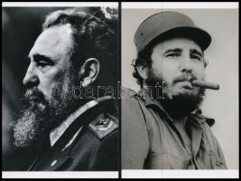 cca 1945 előtti felvételek Fidel Castro kubai államelnökről, 2 db mai nagyítás Fekete György budapesti fényképész hagyatékából és gyűjteményéből, 15x10 cm