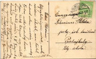 1914 Besztercebánya, Banská Bystrica; Irgalmas nővérek intézete, udvar. Machold F. kiadása / courtya...