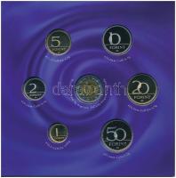 2007. 1Ft-100Ft (8xklf) forgalmi sor szettben, benne 50Ft "50 éves a Római Szerződés" T:PP...