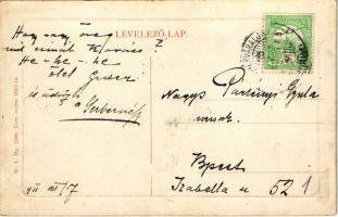 1911 Szinérváralja, Seini; Római katolikus templom, piac a szoborral. W.L. Bp. 2380. 1911-14. / chur...