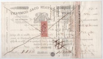 Amerikai Egyesült Államok / Philadelphia 1865. "Green Mountain Szén Társaság" elismervénye...