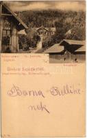 1901 Sugásfürdő, Baile Sugas (Sepsiszentgyörgy, Sfantu Gheorghe); Gy. Jenő villa, Hidegfürdő, Szénsav-grotta, légfürdő / villas, spa, mineral water