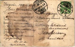 1909 Ungvár, Uzshorod, Uzhorod; Fő utca, mezei Gyula liszt, só és rizs kereskedő üzlete. Székely és ...