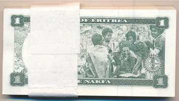 Eritrea 1997. 1N (78x) kötegelővel, közte sorszámkövetők T:I
Eritrea 1997. 1 Nakfa (78x) with wrapp...