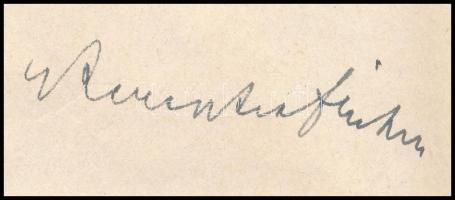 1942 Keresztes-Fischer Ferenc belügyminiszter által aláírt okirat