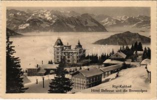 1925 Rigi-Kaltbad (Weggis), Hotel Bellevue und die Berneralpen (EK)