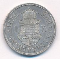 1883KB 1Ft Ag "Ferenc József / Barokk címer" T:2 patina, ph.
Adamo M15