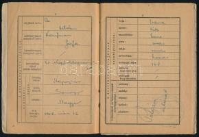 1944 Katonai munkaszolgálatos század által kiállított zsoldkönyv / Hungarian forced worker battalion...