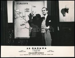 cca 1969 Latinovits Zoltán ,,Az örökös című film két jelenetében, 2 db vintage produkciós filmfotó, ezüst zselatinos fotópapíron, 18x24 cm és 19x15,6 cm