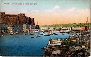 Napoli, Naples; Santa Lucia e Castel dellOvo / castle (EK)