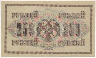 Orosz Birodalom 1917. 250R "AA 080" Szign.: Shipov T:III szép papír
Russian Empire 1917. ...
