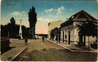 1914 Brod, Bosanski Brod; Gasthaus / street view, monument, inn (EK)