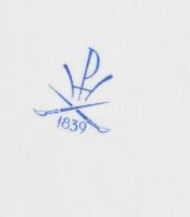 Herendi fácán mintás szendvicses tál. Kézzel festett, jelzett, hibátlan. 36 cm