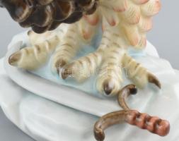 Herendi porcelán turul, kézzel festett, jelzett, hibátlanl, m: 33 cm